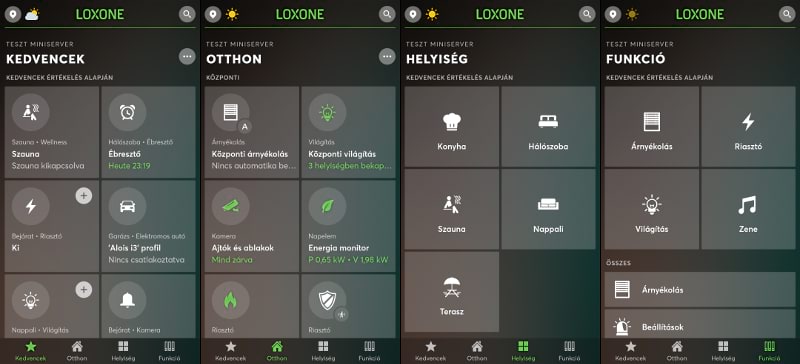 Loxone Smart Home mobile app