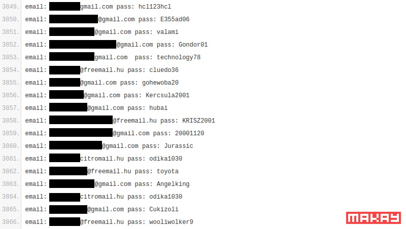 nCore leaked database